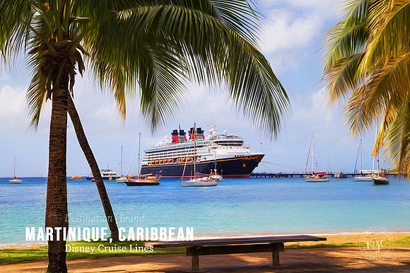 Disney Cruise in Martininque, Caribbean