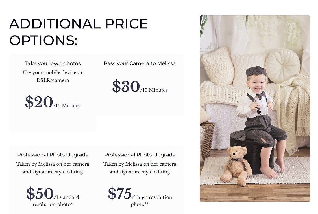 Do it yourself or self-service photo prices