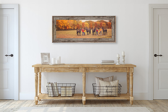 Interior and frame mockup.3d rendering.