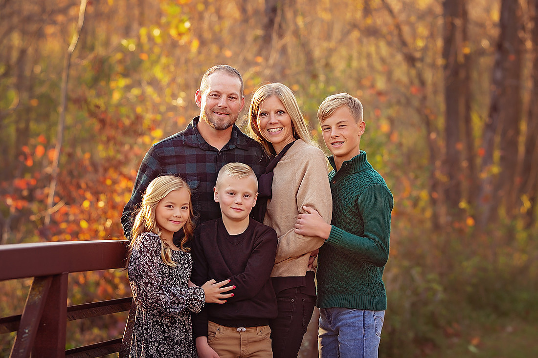 outdoor family photo session with MJCollins Photography