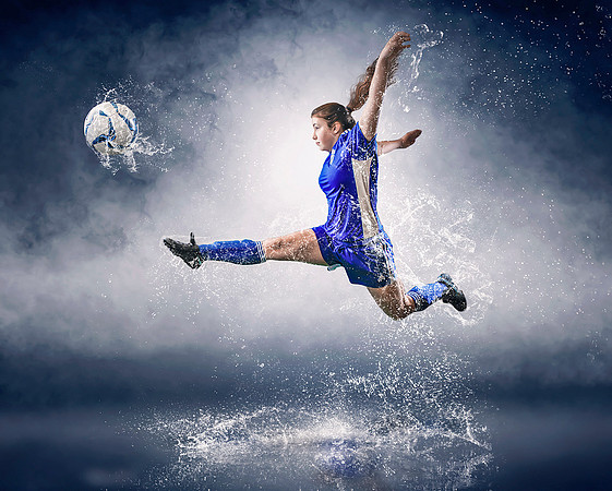 Soccer girl senior sport photos
